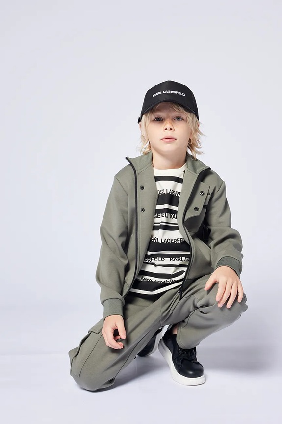 Karl Lagerfeld czapka z daszkiem dziecięca Z30395