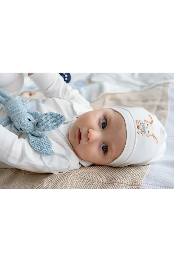 Jamiks czapka dziecięca ROBIN ROBIN.Nakr.glo.JLH023.G biały SS25