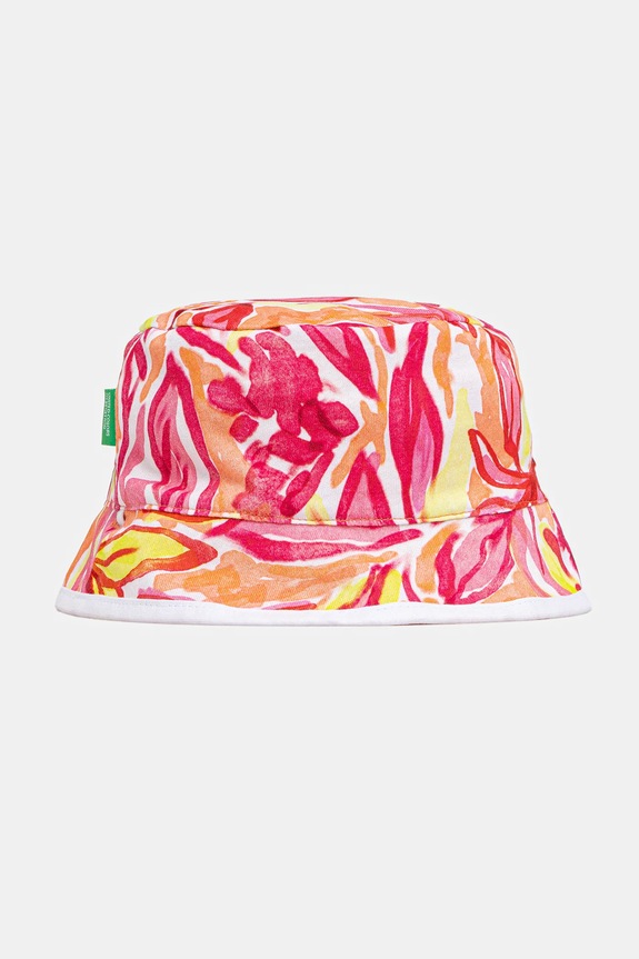 Двусторонняя детская шляпа United Colors of Benetton 6YPLGA01G.P.Seasonal оранжевый SS25