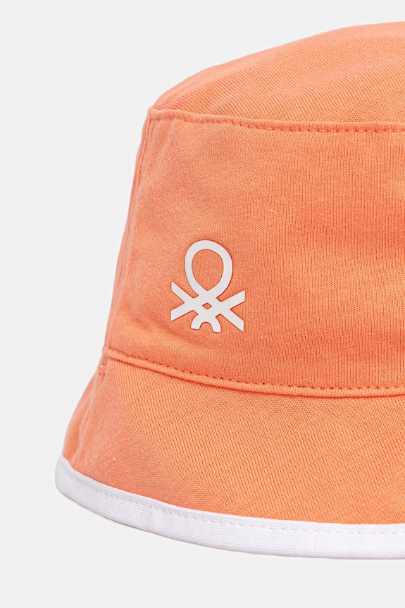 Мальчик Двусторонняя детская шляпа United Colors of Benetton 6YPLGA01G.P.Seasonal оранжевый