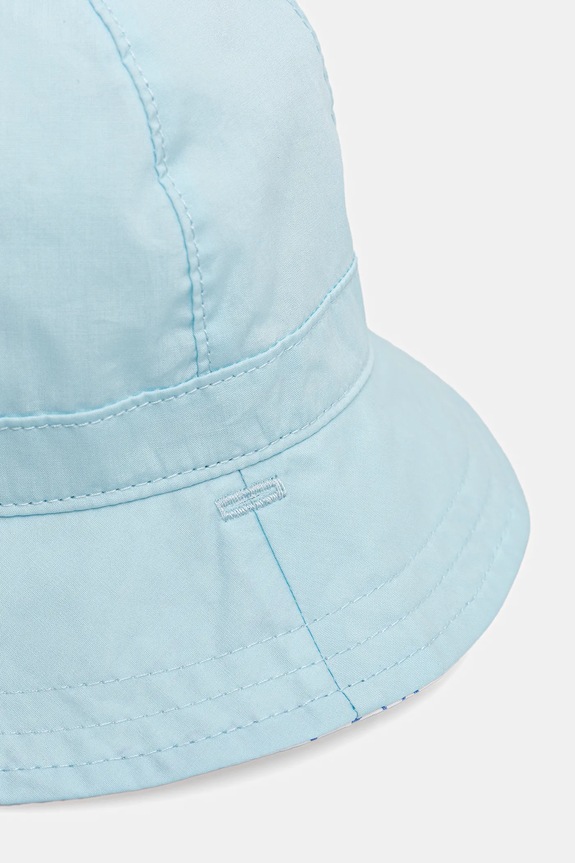 Bavlnená obojstranná detská čiapka United Colors of Benetton 65B2AA00W.W.Seasonal modrá