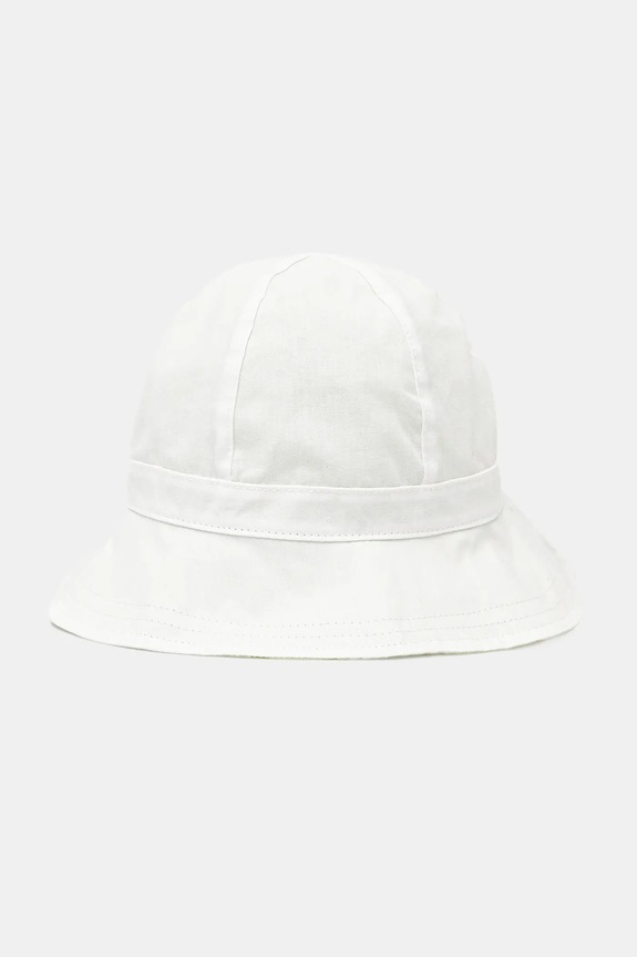 Bavlnená obojstranná detská čiapka United Colors of Benetton 65B2AA00W.W.Seasonal zelená SS25