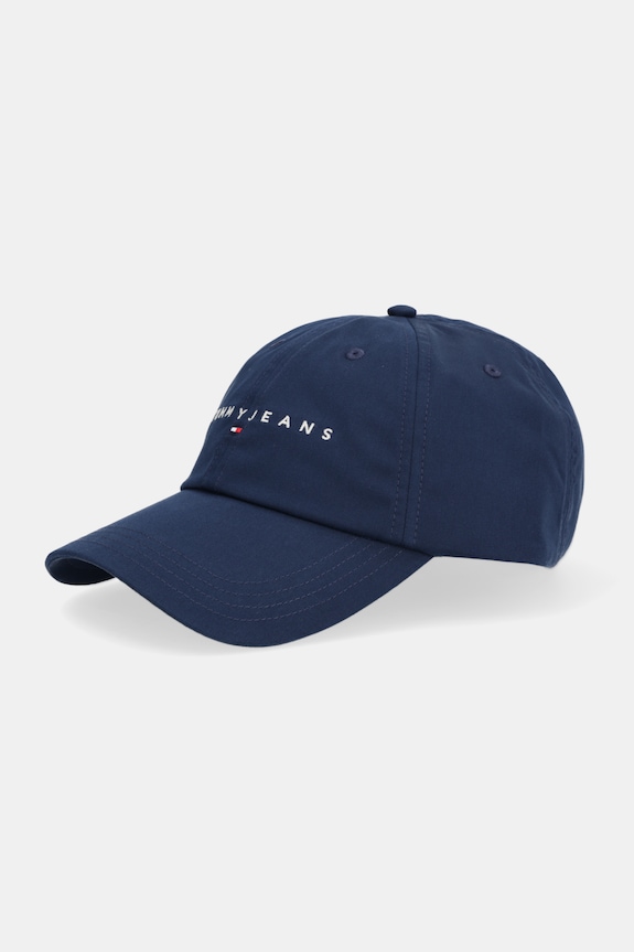 Bombažna bejzbolska kapa Tommy Jeans 0 mornarsko modra AM0AM12958