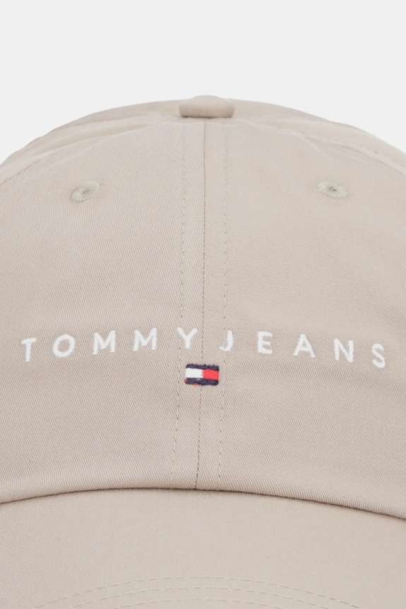 Tommy Jeans czapka z daszkiem bawełniana 0 AM0AM12958 beżowy SS26