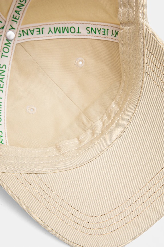 Tommy Jeans czapka z daszkiem bawełniana beżowy AM0AM12956