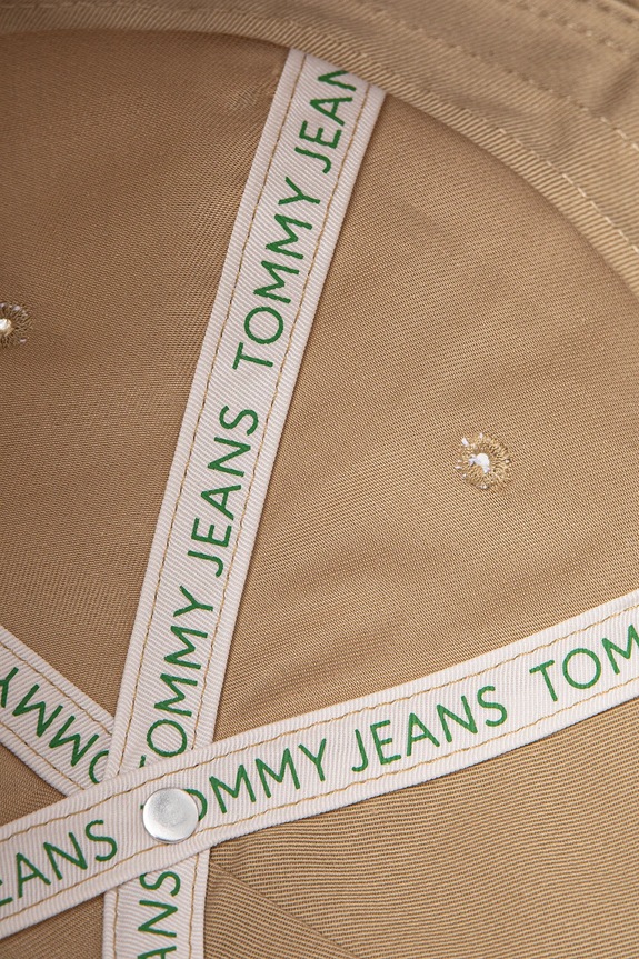 Tommy Jeans șapcă pentru bărbați din bumbac verde AM0AM12933