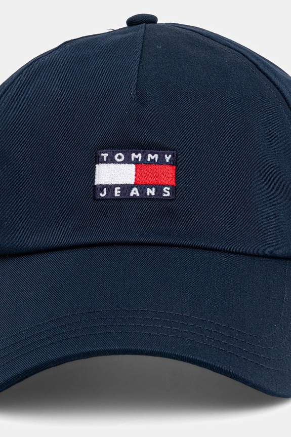 Tommy Jeans czapka z daszkiem męska bawełniana AM0AM12933 granatowy SS26