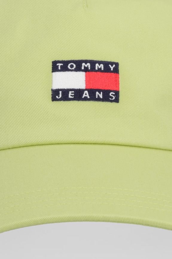 Tommy Jeans czapka z daszkiem męska bawełniana AM0AM12933 zielony SS26