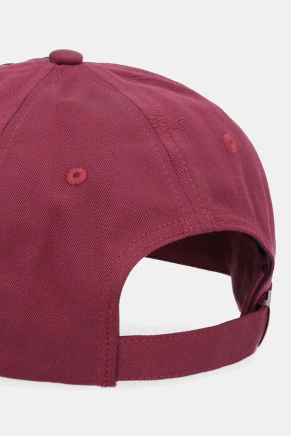 Akcesoria Tommy Jeans czapka z daszkiem męska bawełniana AM0AM12933 bordowy