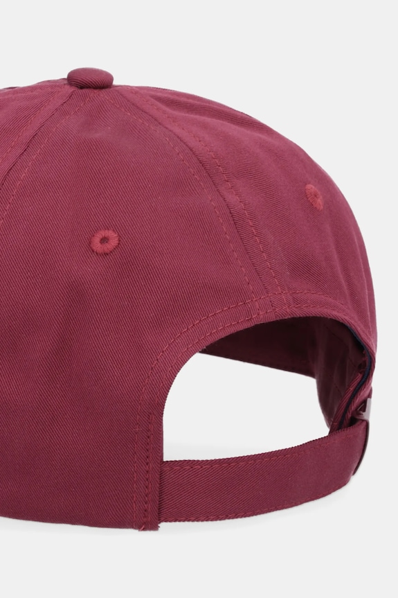 Akcesoria Tommy Jeans czapka z daszkiem męska bawełniana AM0AM12933 bordowy