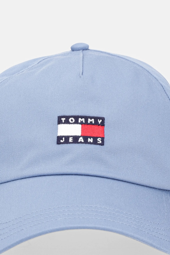 Tommy Jeans czapka z daszkiem męska bawełniana AM0AM12933 niebieski SS26