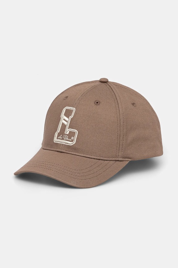 Les Deux berretto da baseball in cotone cotone marrone LDM702100