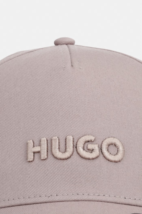 HUGO șapcă bărbătească de bumbac Jude 50533410 bej SS26