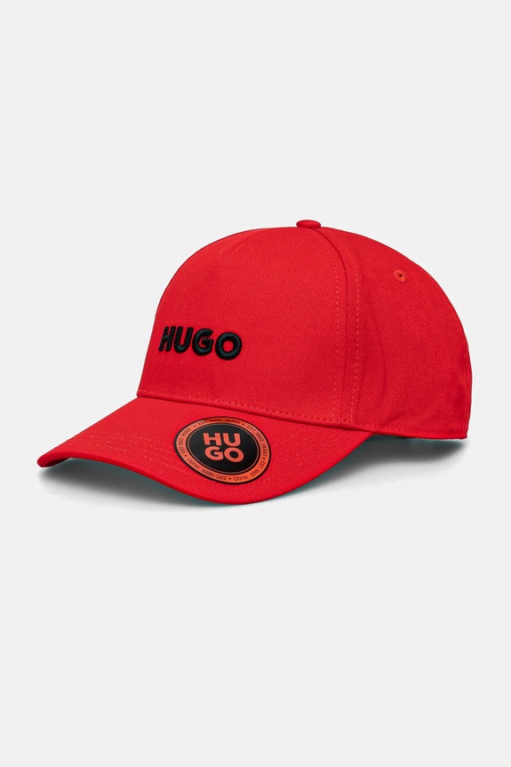 HUGO kšiltovka pánská bavlněná Jude bavlna červená 50533410