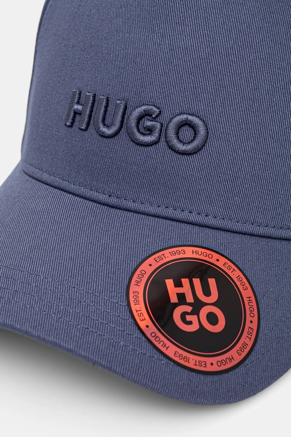 HUGO șapcă bărbătească de bumbac Jude 50533410 albastru SS26