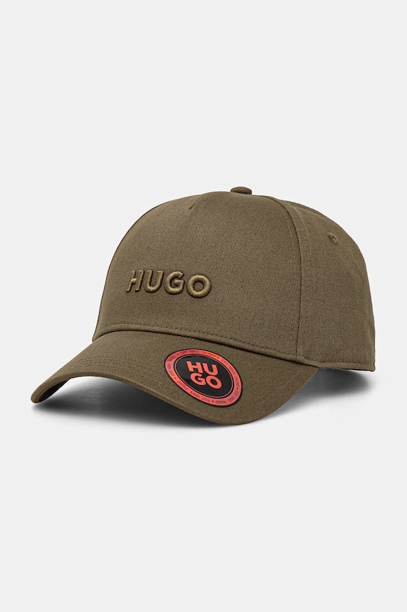 HUGO kšiltovka pánská bavlněná Jude bavlna zelená 50533410
