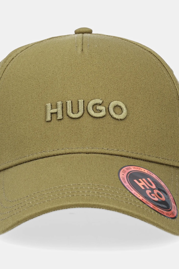 HUGO kapa sa šiltom za muškarce pamučna Jude 50533410 zelena SS26