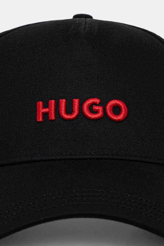 HUGO berretto da uomo in cotone Jude 50533410 nero SS26