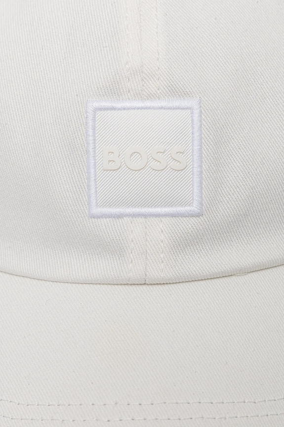 Bavlnená šiltovka BOSS Orange Derrel-PL 50535555 biela SS26