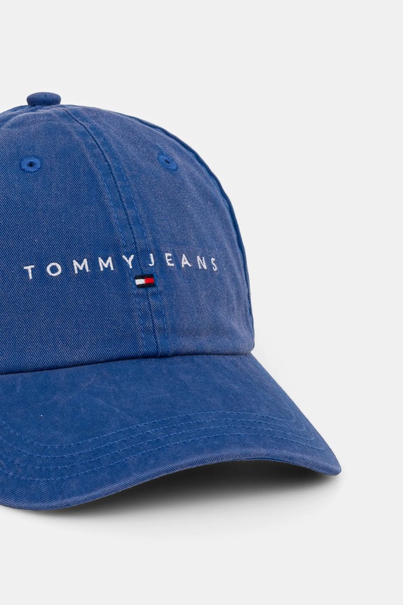 Αξεσουάρ Βαμβακερό καπέλο του μπέιζμπολ Tommy Jeans AM0AM13355 μωβ