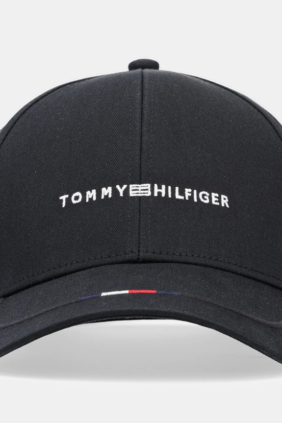 Bavlněná baseballová čepice Tommy Hilfiger AM0AM13001 černá SS25