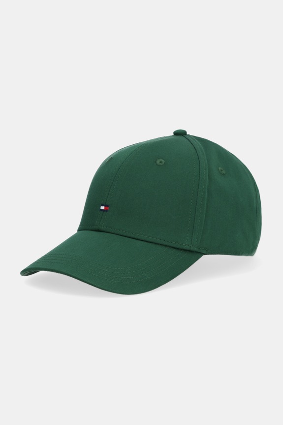 Tommy Hilfiger șapcă de baseball pentru bărbați din bumbac bumbac verde AM0AM13008