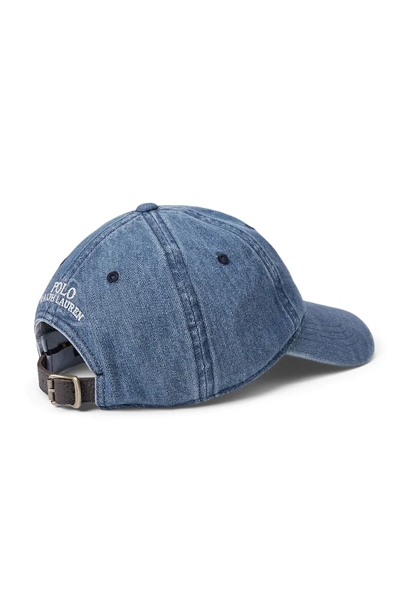 Βαμβακερό καπέλο του μπέιζμπολ Polo Ralph Lauren 710957172 μπλε SS25