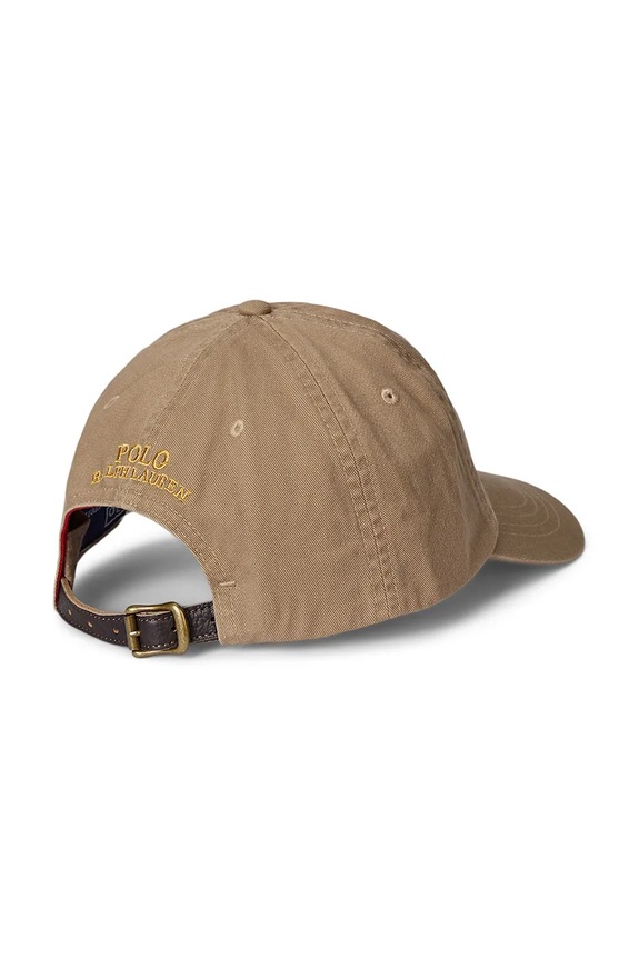 Βαμβακερό καπέλο του μπέιζμπολ Polo Ralph Lauren 710961266 μπεζ SS25