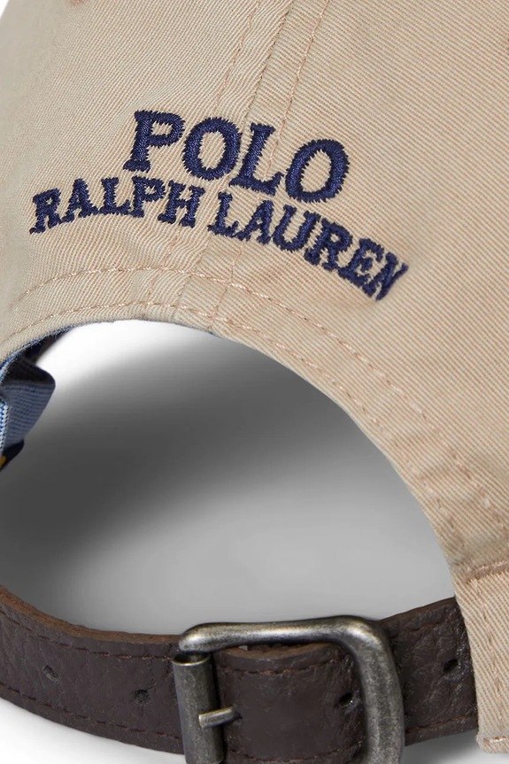 Akcesoria Polo Ralph Lauren czapka z daszkiem bawełniana 710960726 beżowy