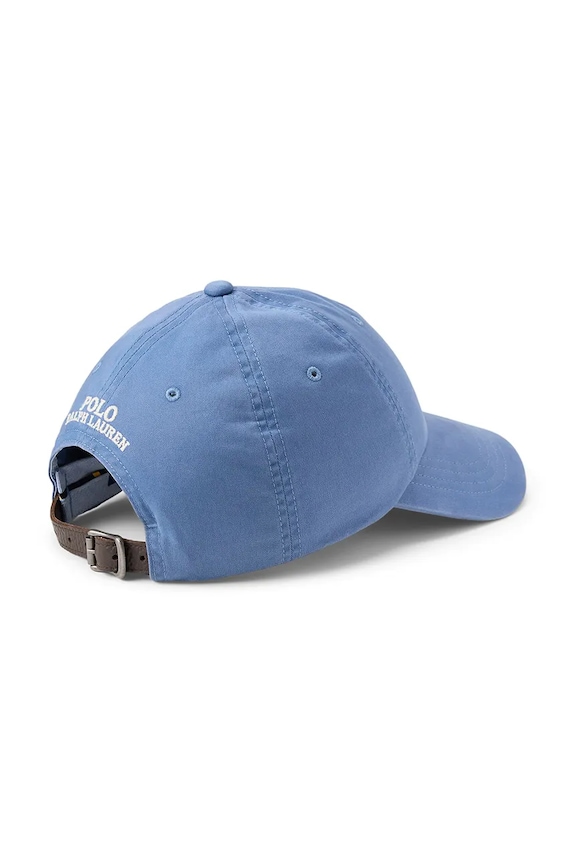 Βαμβακερό καπέλο του μπέιζμπολ Polo Ralph Lauren 710960726 μπλε SS26