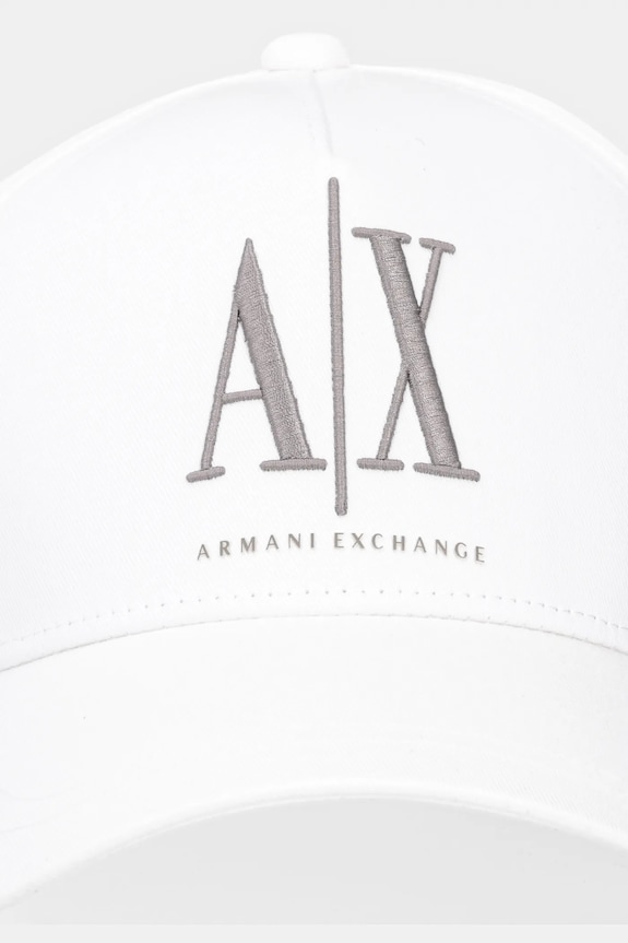 Armani Exchange czapka z daszkiem bawełniana XM000811.AF13343.NOS biały AA00