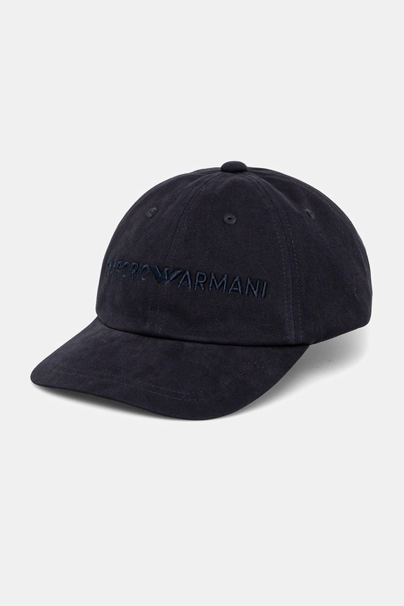 Bavlněná baseballová čepice Emporio Armani bavlna námořnická modř EM001319.AF14032
