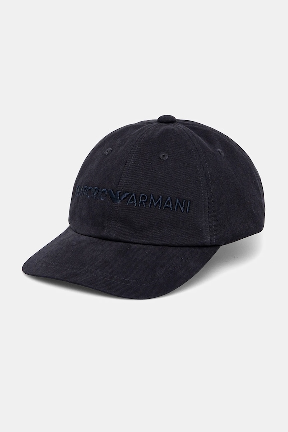 Bavlněná baseballová čepice Emporio Armani bavlna námořnická modř EM001319.AF14032