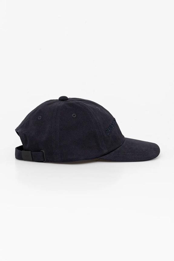 Bavlněná baseballová čepice Emporio Armani EM001319.AF14032 námořnická modř SS25