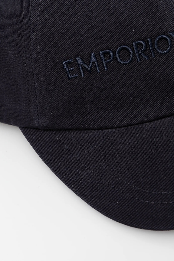 Bavlněná baseballová čepice Emporio Armani námořnická modř EM001319.AF14032
