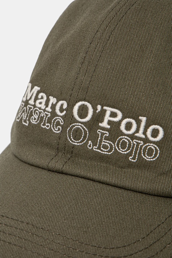 Bavlnená šiltovka Marc O'Polo 522803801014 zelená SS25