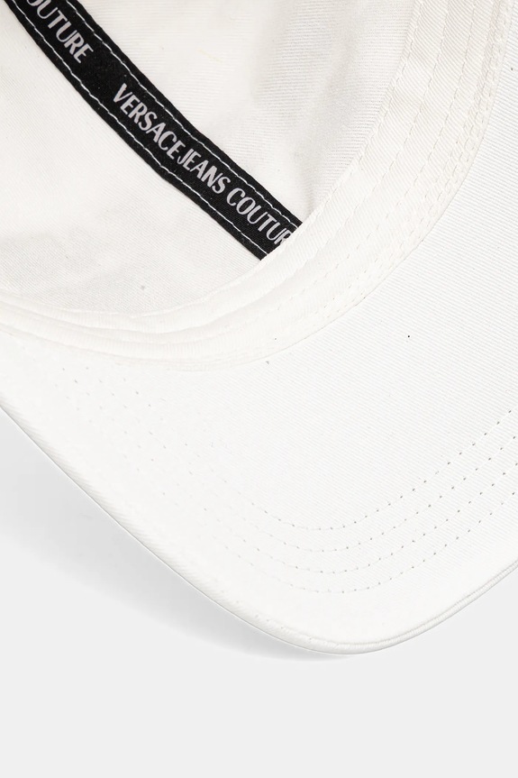 Βαμβακερό καπέλο του μπέιζμπολ Versace Jeans Couture λευκό 78GAZK32.ZG365