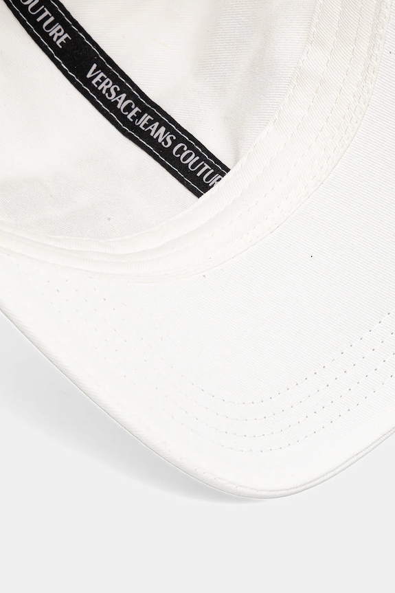 Βαμβακερό καπέλο του μπέιζμπολ Versace Jeans Couture λευκό 78GAZK32.ZG365