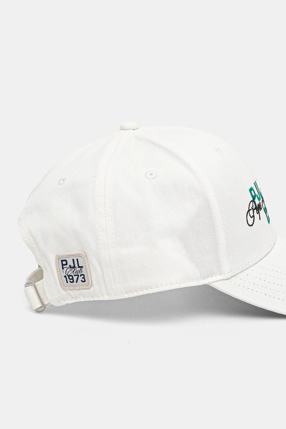 Αξεσουάρ Βαμβακερό καπέλο του μπέιζμπολ Pepe Jeans TALBOT CAP PM040570 λευκό