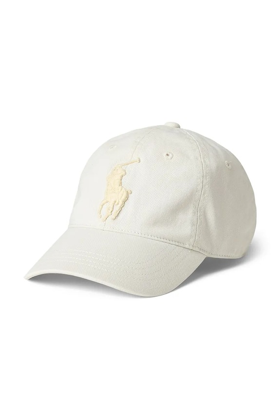 Βαμβακερό καπέλο του μπέιζμπολ Polo Ralph Lauren βαμβάκι μπεζ 710957159