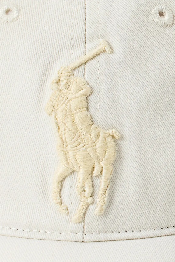 Αξεσουάρ Βαμβακερό καπέλο του μπέιζμπολ Polo Ralph Lauren 710957159 μπεζ