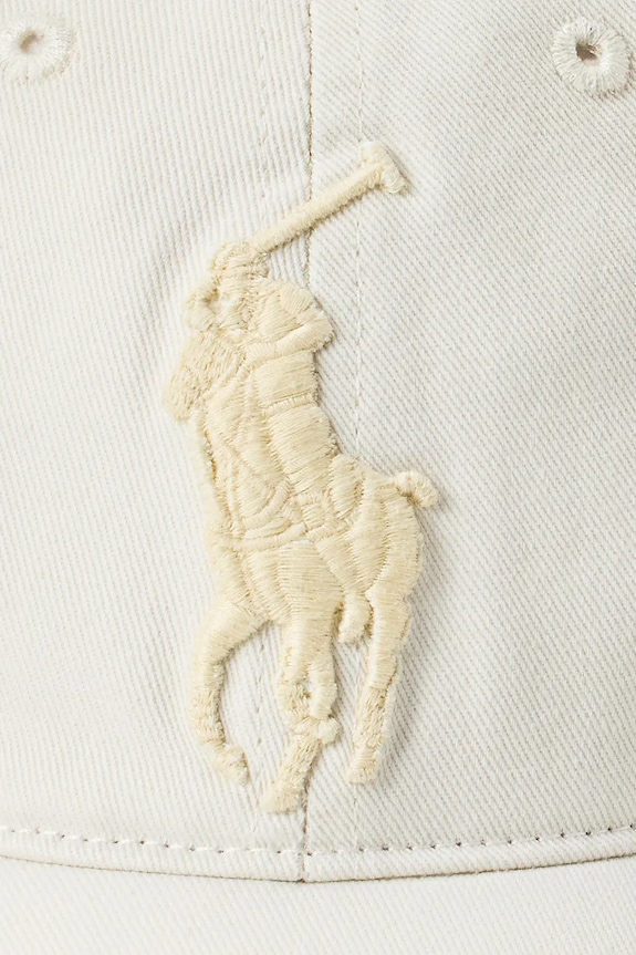 Αξεσουάρ Βαμβακερό καπέλο του μπέιζμπολ Polo Ralph Lauren 710957159 μπεζ