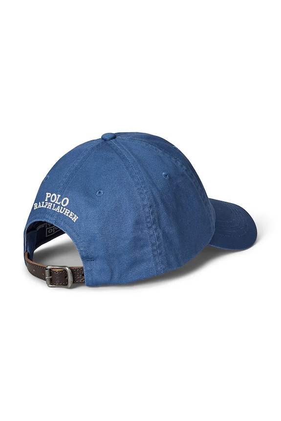 Βαμβακερό καπέλο του μπέιζμπολ Polo Ralph Lauren 710963777 σκούρο μπλε SS25