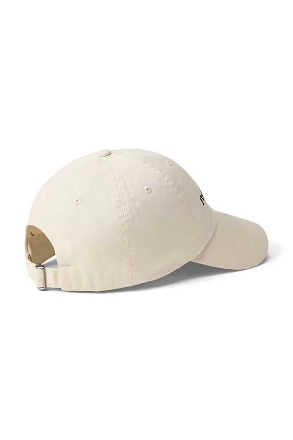 Polo Ralph Lauren Καπέλο μπέιζμπολ ανδρικό βαμβακερό Sport Cap 710958055 μπεζ SS26