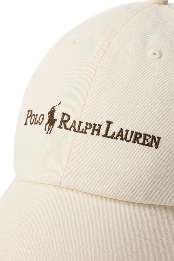 Αξεσουάρ Polo Ralph Lauren Καπέλο μπέιζμπολ ανδρικό βαμβακερό Sport Cap 710958055 μπεζ