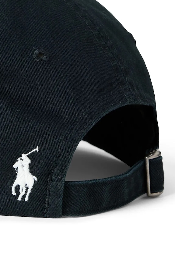 Αξεσουάρ Polo Ralph Lauren καπέλο μπέιζμπολ ανδρικό βαμβακερό Sport Cap 710958055 μαύρο