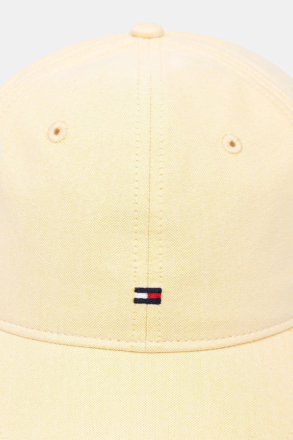 Bavlnená šiltovka Tommy Hilfiger AM0AM13160 žltá SS25
