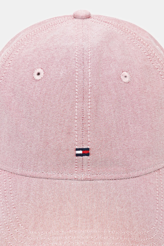 Bavlnená šiltovka Tommy Hilfiger AM0AM13160 ružová SS25