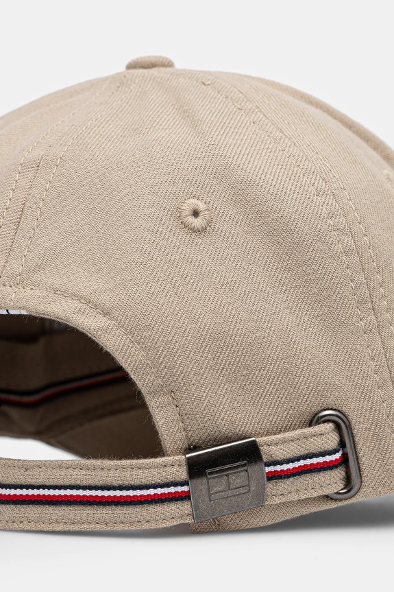 Akcesoria Tommy Hilfiger czapka z daszkiem bawełniana AM0AM13164 beżowy