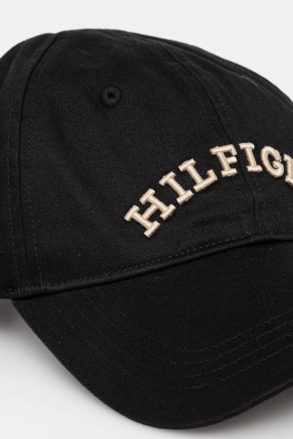 Tommy Hilfiger czapka z daszkiem bawełniana AM0AM13165 czarny SS25